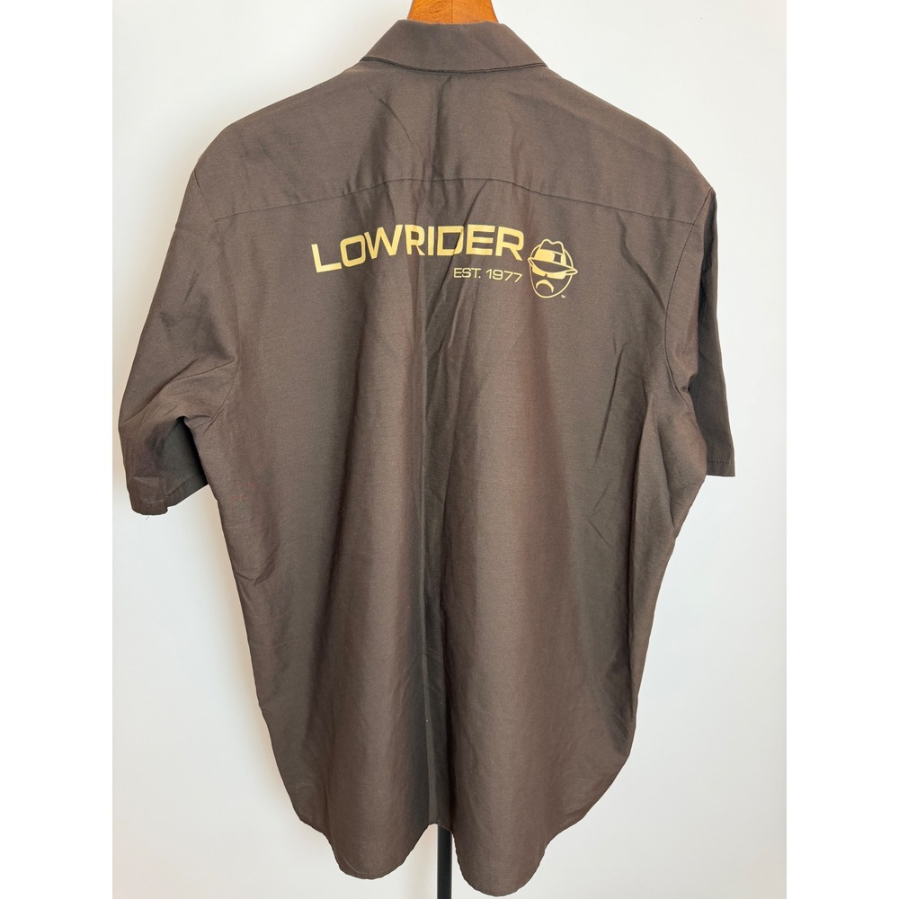 Red Kap Lowrider Est 1977 Work Shirt Mens XL Brown Short Sleeve Button Up SP24CB